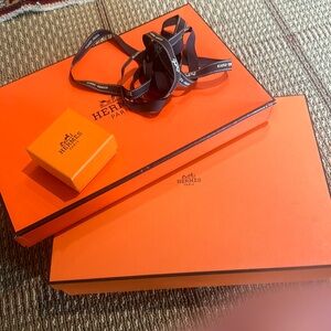 Hermes boxes and ribbon